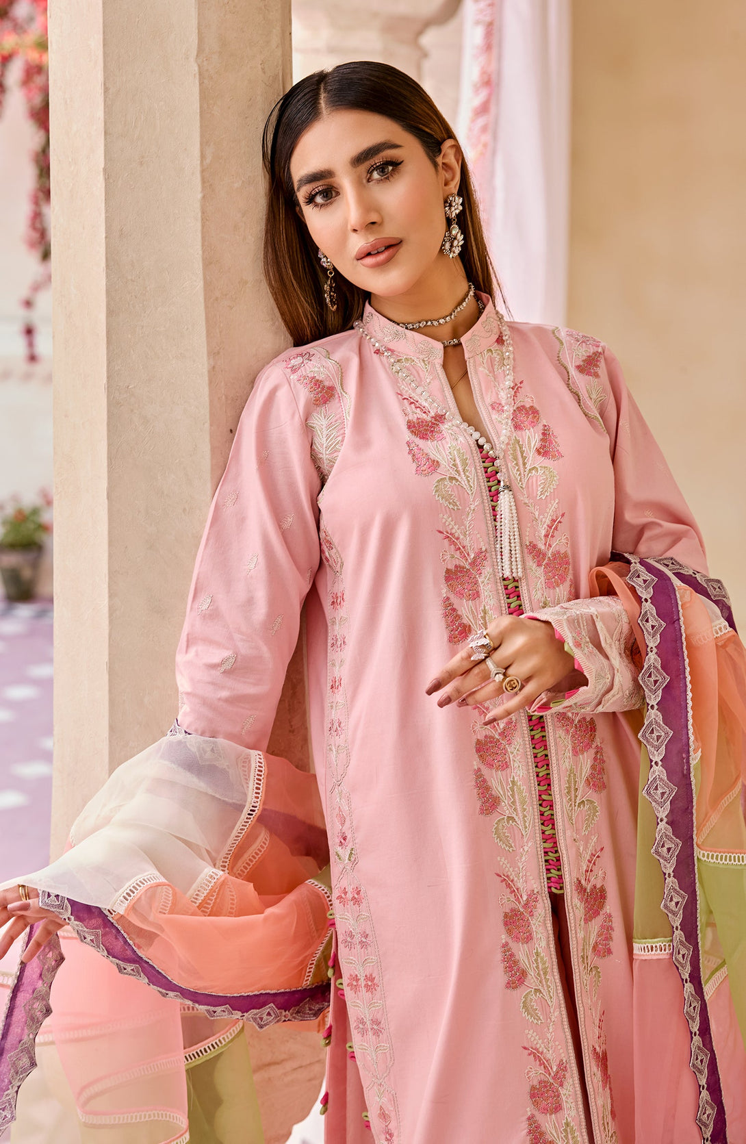 Luxury Lawn - Pink Venus (MLFG-012) Maryum N Maria